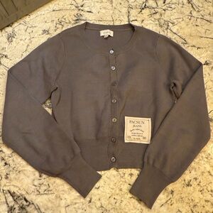 PacSun Women's Taupe Cardigan Sweater